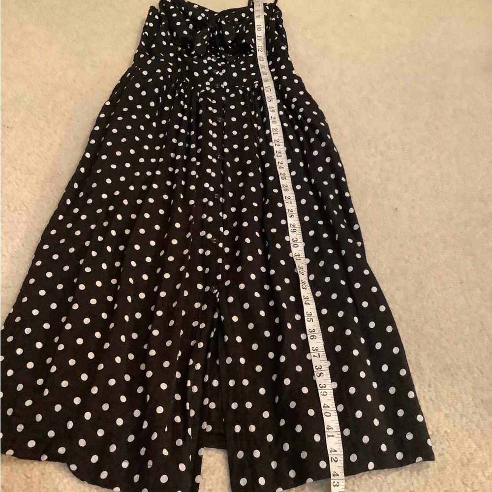 Xhilaration Black & White Pin up Girl Retro Polka Dot Midi Sun Dress Small. - Picture 13 of 13
